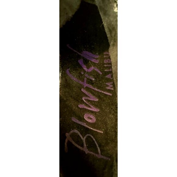 Blowfish “Cocoa” Gray Flannel Side Zipper COMFORT Low Wedge Ankle Boots B130 Sz - Picture 9 of 12